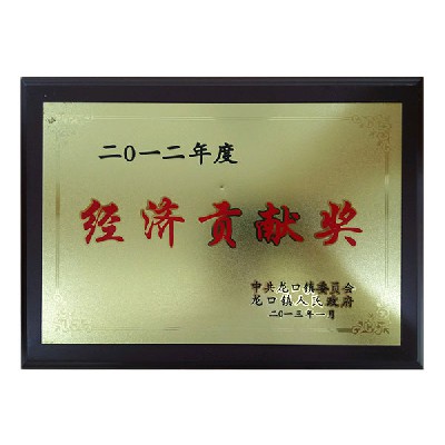 经济贡献奖2012年度